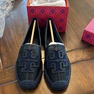 Tory Burch Dark Blue Loafers